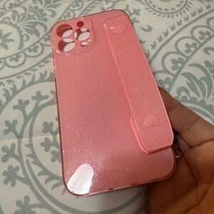 Sparkling Pink Phone Case with Stand